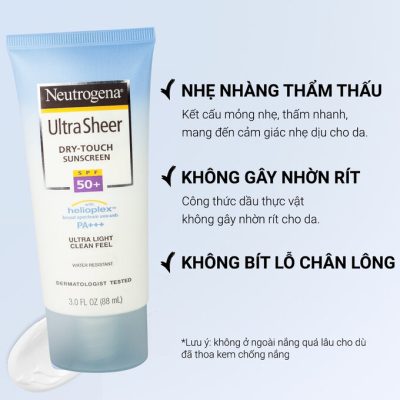 Neutrogena -Touch Sunscreen SPF 55y-top-10-kem-chống-nắng-tốt-nhất-thế-giới