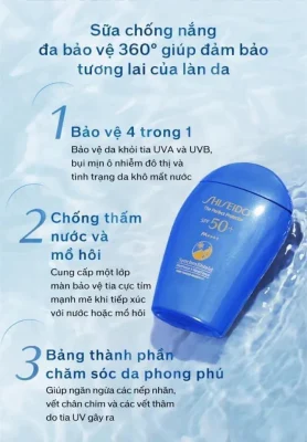 Shiseido-Top 10 kem chống nắng tốt nhất thế giới